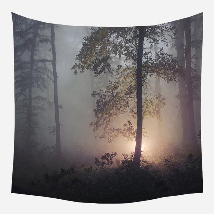 Evenings In Woods Tapestry Wall Hanging Tapis Cloth