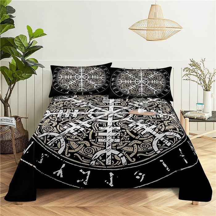 Circular Pattern Printed Bedding Set