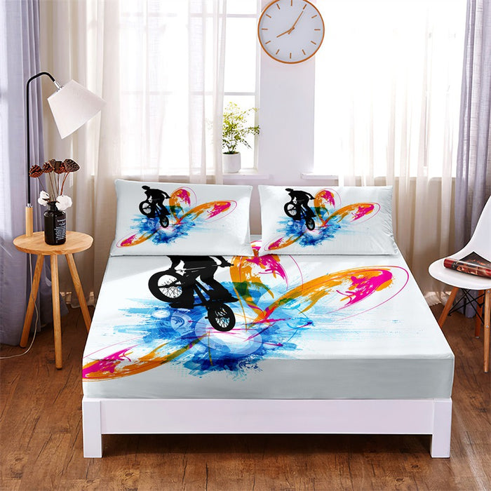 Fashion Boys Printed Fitted Sheet Bedding Set