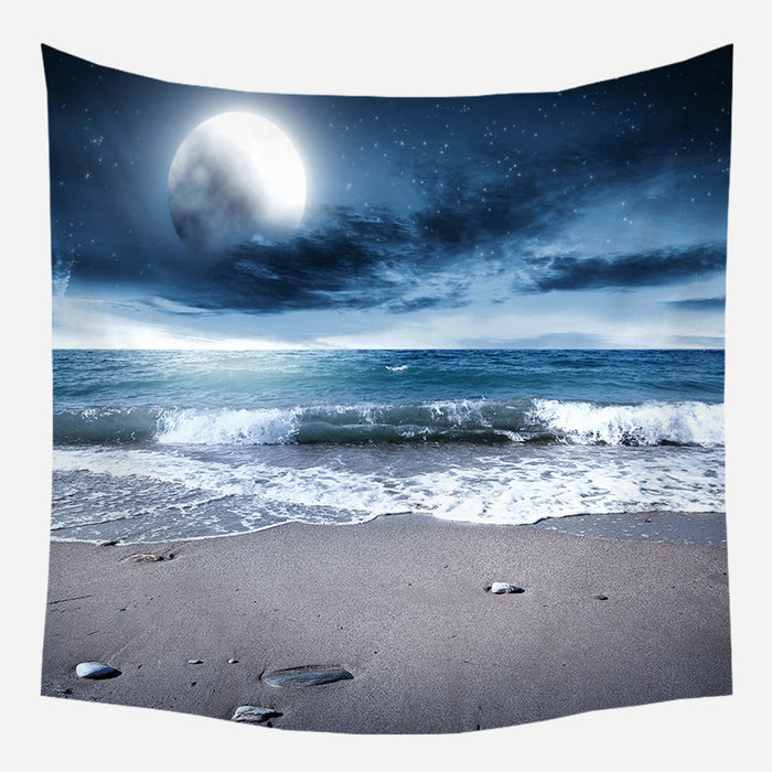 Evening Beachside Tapestry Wall Hanging Tapis Cloth