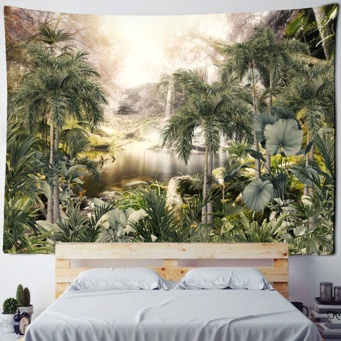 King Palm Landscape Tapestry Wall Hanging Tapis Cloth