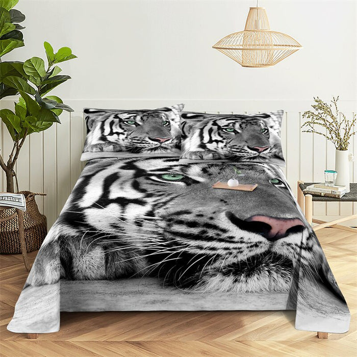 Animals Pillowcases Bedding Children Bed Sheet Set