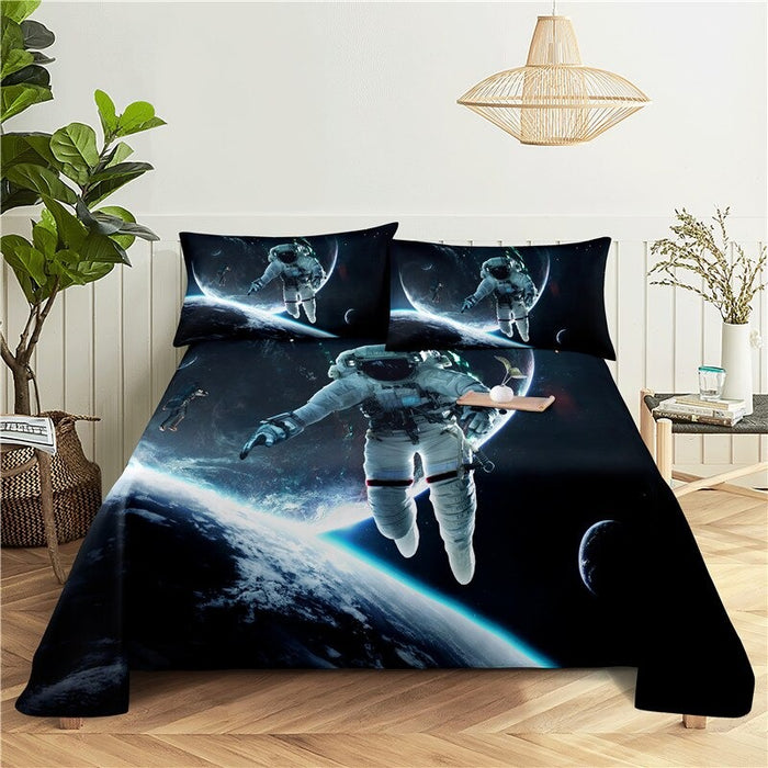 Astronaut Flat Bedding Set