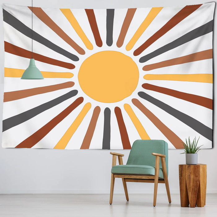 Boho Sun Painting Tapestry Wall Hanging Tapis Cloth