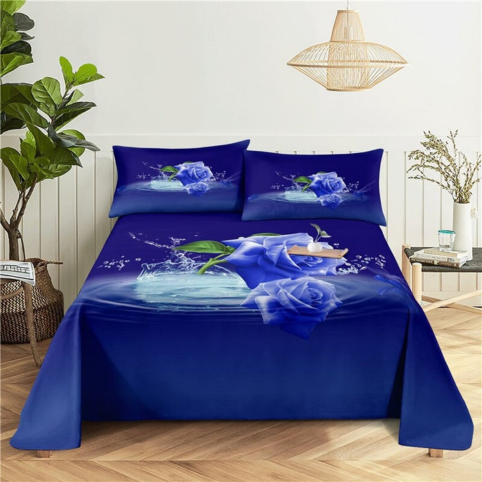 2 Sets Beautiful Sprays Printed Bedding