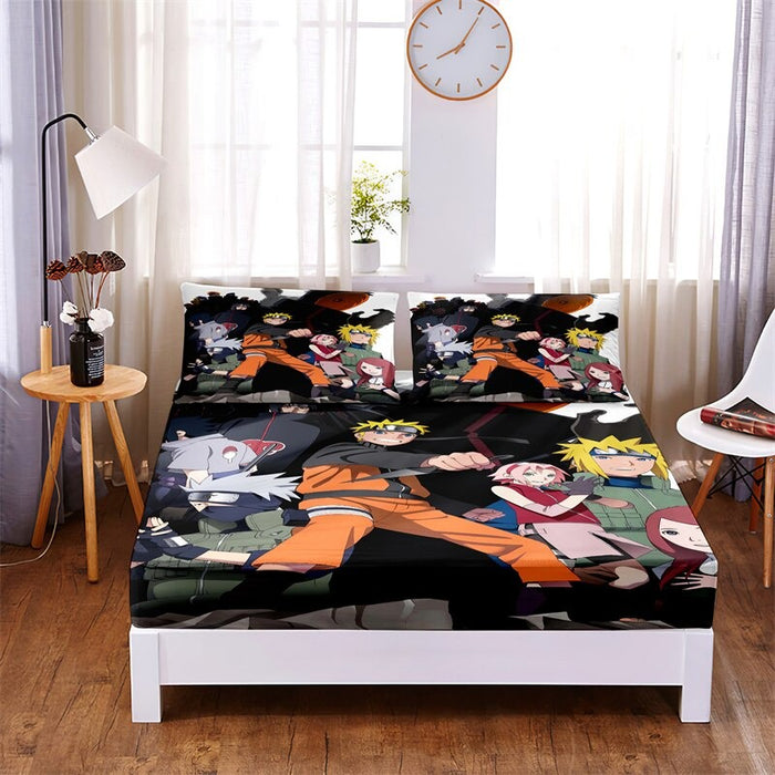 3Pcs Cartoon Pillowcases Bedding Set