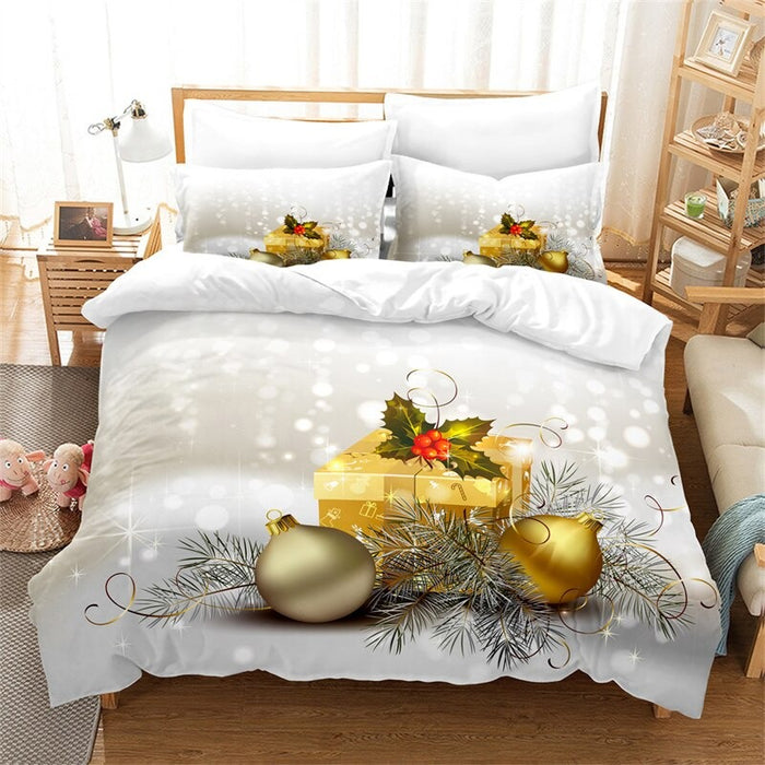 Christmas Gifts Printed Duvet Bedding Set