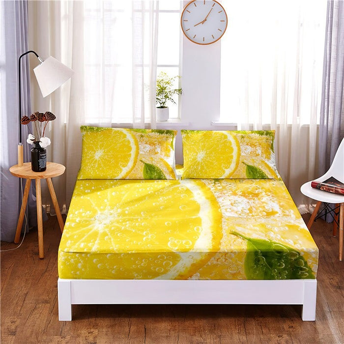 Cool Fruit Digital Printed Sheet Mattress Cover