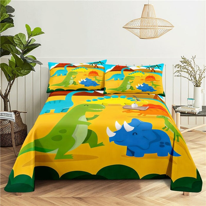 2 Sets Cartoon Pillowcase Bedding