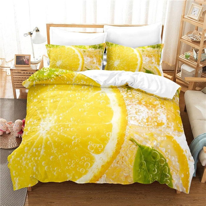 3d Fruits Digital Printed Bedding Set