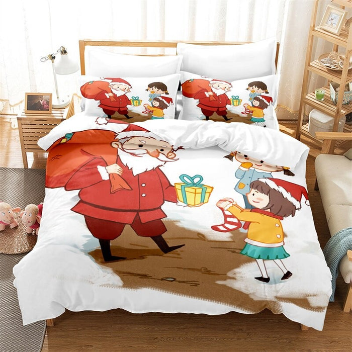Christmas Duvet Cover And Pillowcase Bedding Set