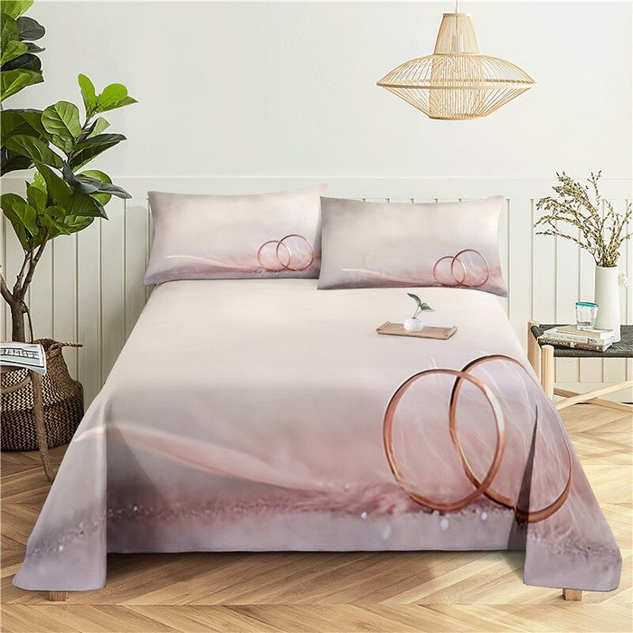 2 Sets Light Color Pillowcase Bedding