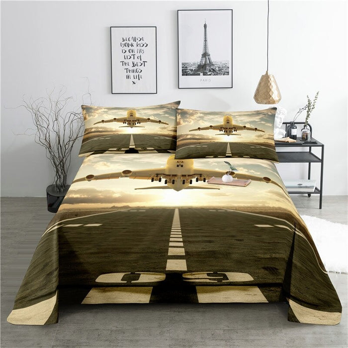 Aircraft Print Bedding Set