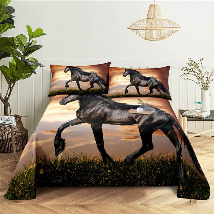 Horse Print Bedding Set