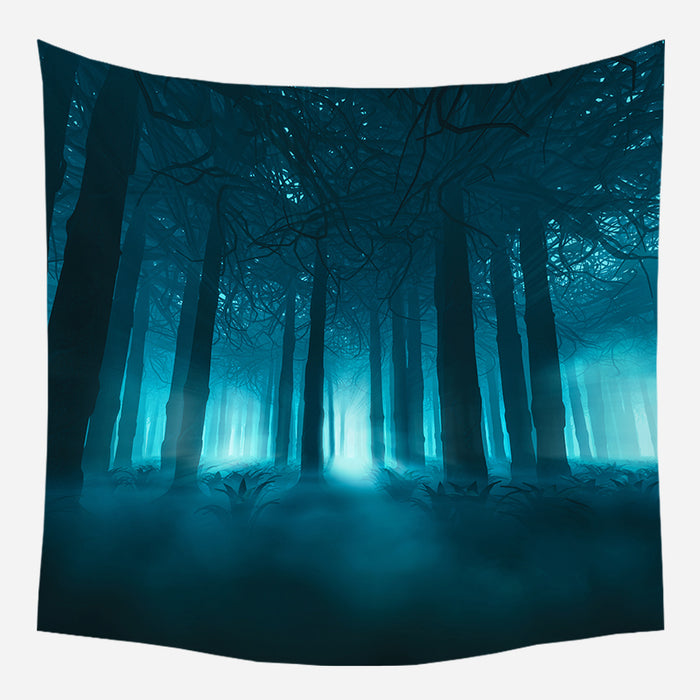 Forest Night Tapestry Wall Hanging Tapis Cloth