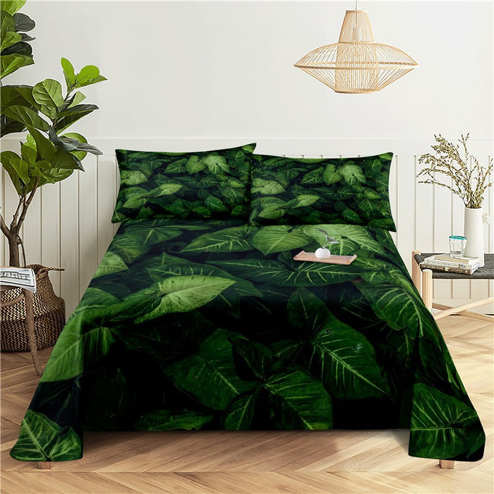 Banana Leaf Print Bedding Set