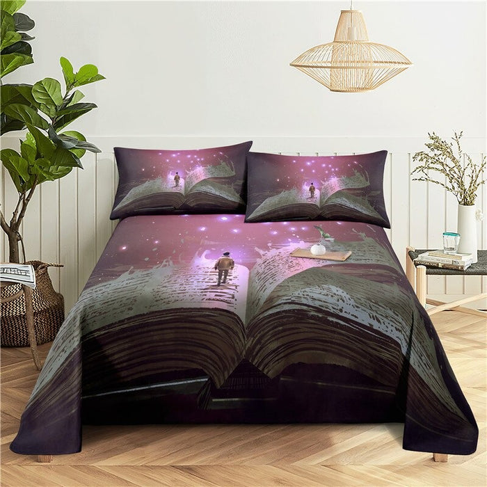 Cartoon Dinosaur Print Bedding Cover Set