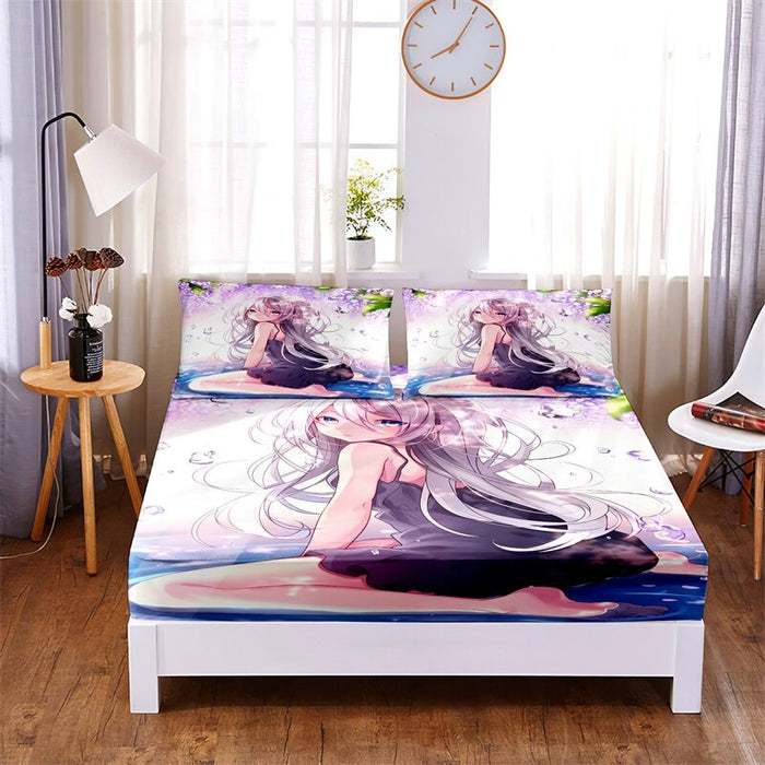 3Pcs Cartoon Pillowcases Bedding Set