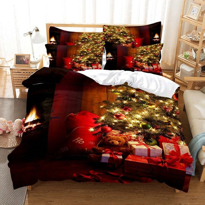 Christmas Gifts Printed Duvet Bedding Set