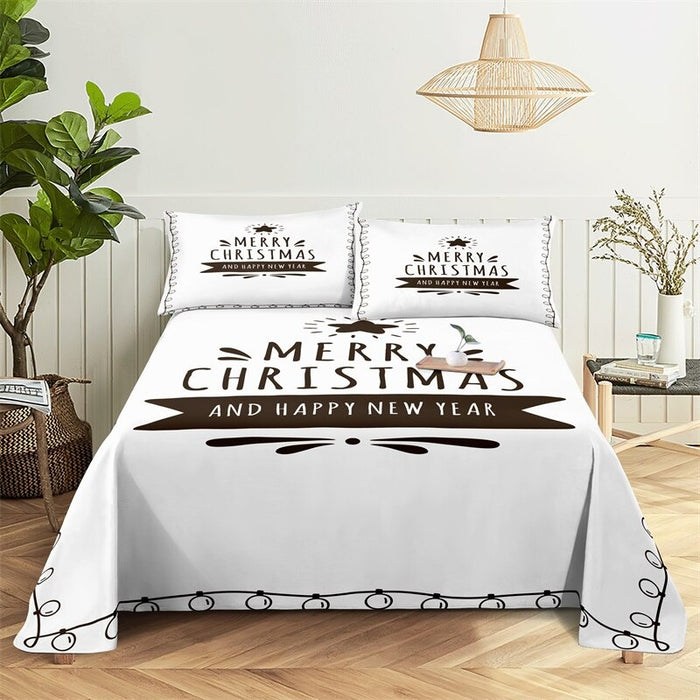 Christmas Bed Sheets And Pillowcases Complete Set