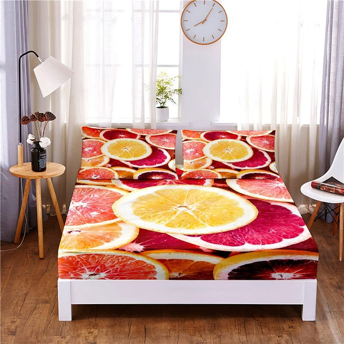 Cool Fruit Digital Printed Sheet Mattress Cover