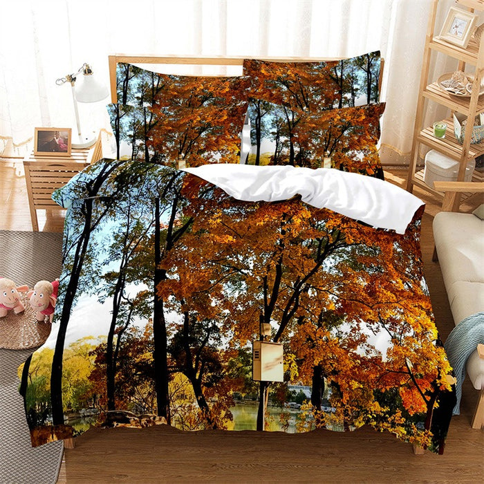 3D Forest Printed Bedding Set