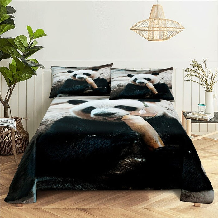 2 Sets Panda Printing Bedding Set