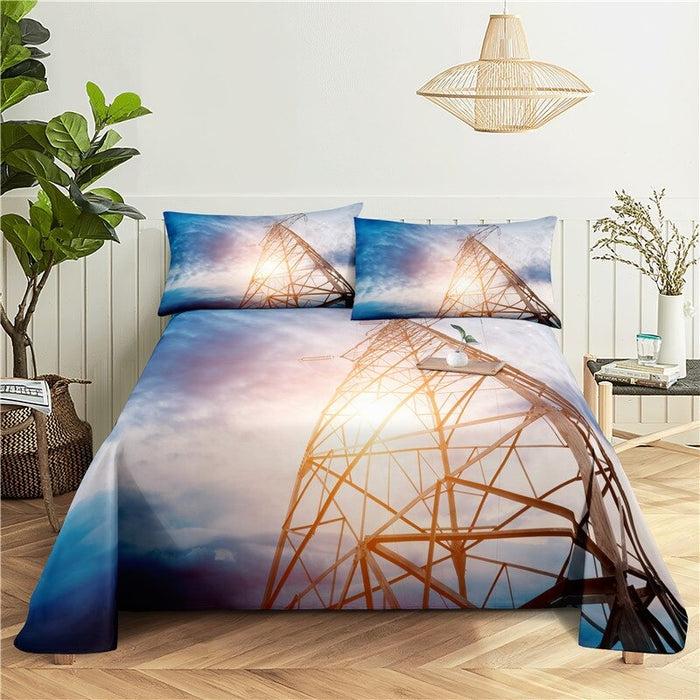 City View Print Bedding Set