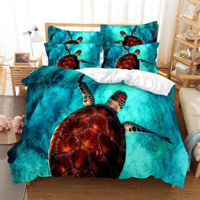 Marine Animal Duvet Cover Set