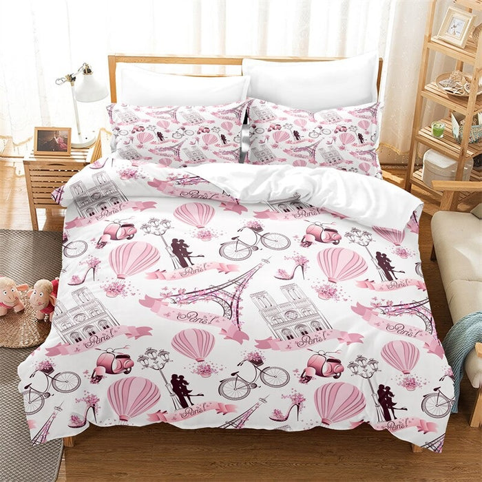 3D Beautiful Pattern Printing Bedding Set