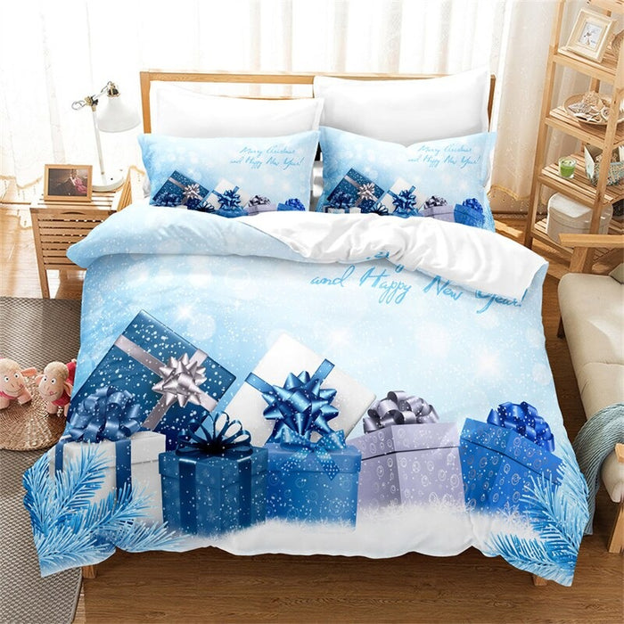 Christmas Gifts Printed Duvet Bedding Set