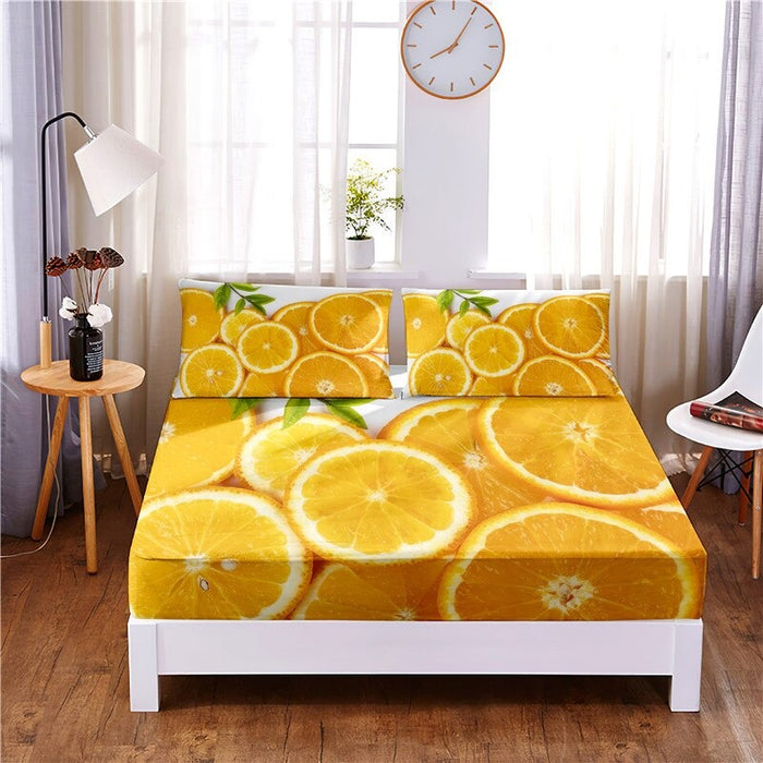 Cool Fruit Digital Printed Sheet Mattress Cover