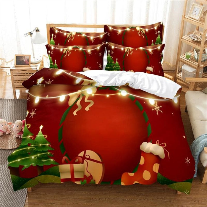 Merry Christmas Duvet Cover Bedding Set