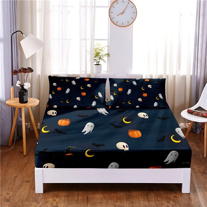 Halloween Digital Printed 3 Pc Bedding Set