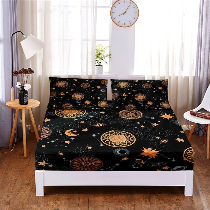 Night Scene Digital Printed 3pc Polyester Bedding Set