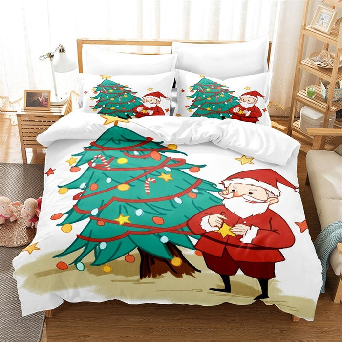 Christmas Duvet Cover And Pillowcase Bedding Set