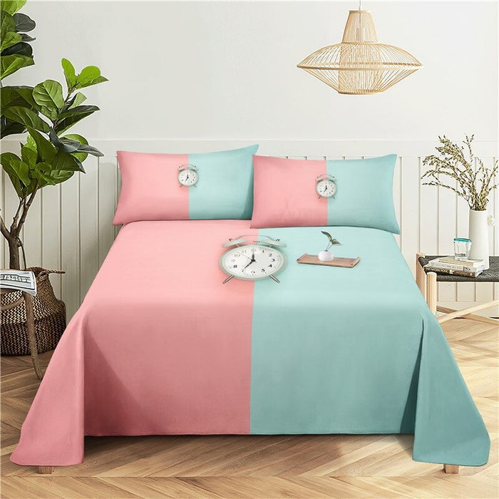 2 Sets Light Color Pillowcase Bedding