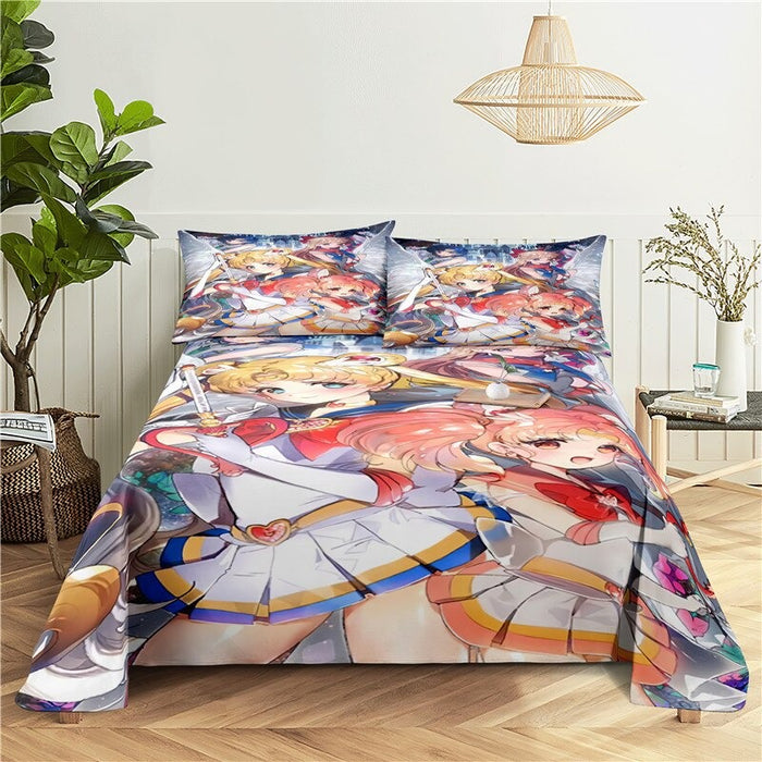 Anime Girl Printed Bedding Set