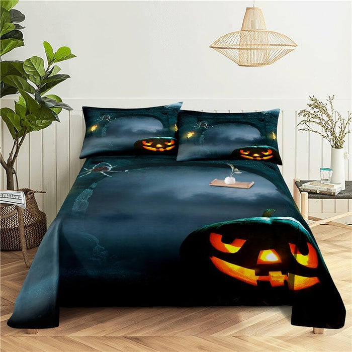 Halloween Print Polyester Bedding Set