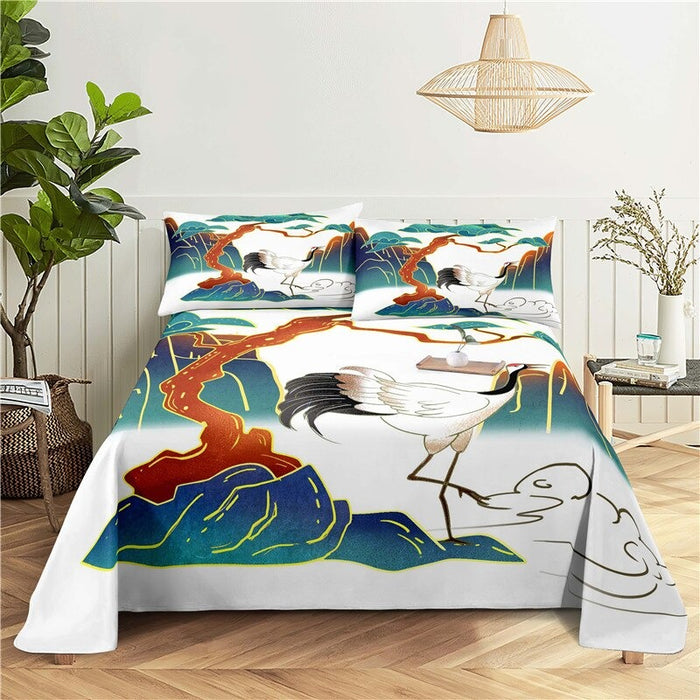 Landscape Painting Printed Bedding Set