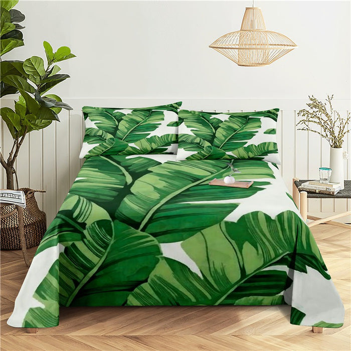 Banana Leaf Print Bedding Set