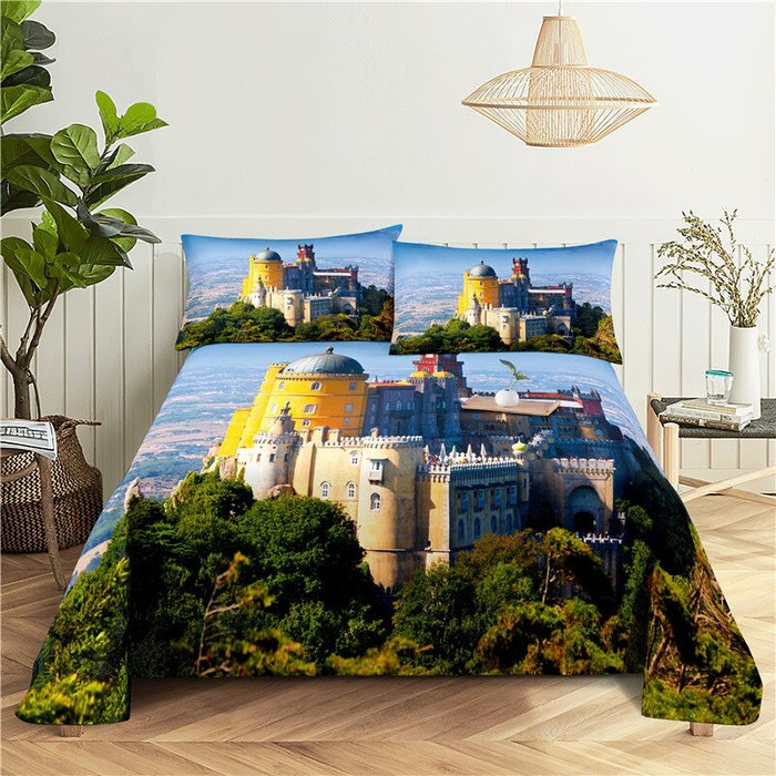 Castle View Printed Bedding Set