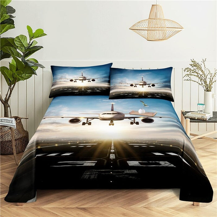 Aircraft Print Bedding Set