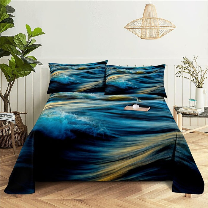 Seaside Print Bedding Set