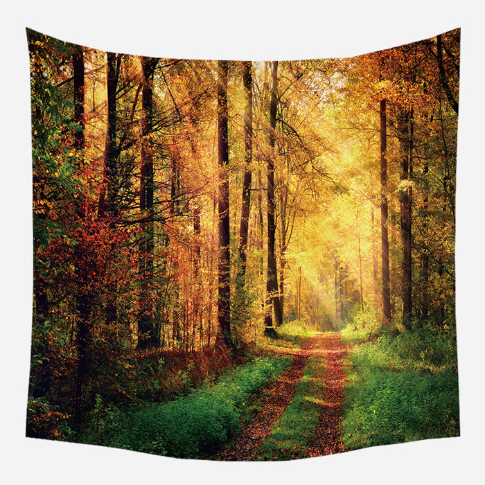 Summer Forest Tapestry Wall Hanging Tapis Cloth