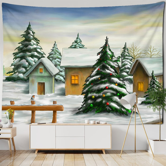 Christmas Tree Series Tapestry Wall Hanging Tapis Cloth