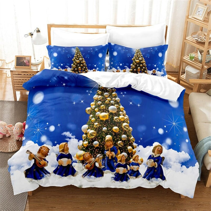 Christmas Gifts Printed Duvet Bedding Set