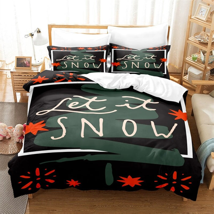 Christmas Trees Digital Printed Bedding Set