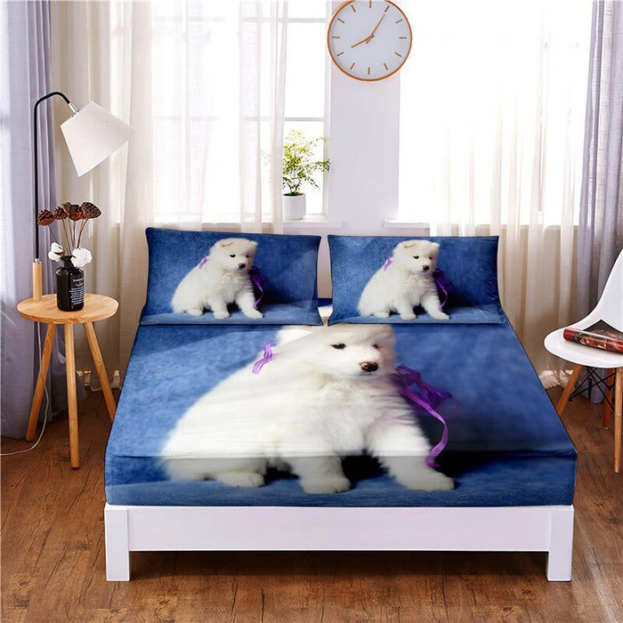 Animal Digital Printed 3pc Polyester Bedding Set