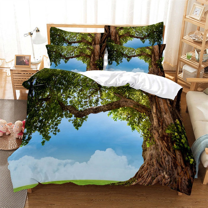 3D Forest Printed Bedding Set